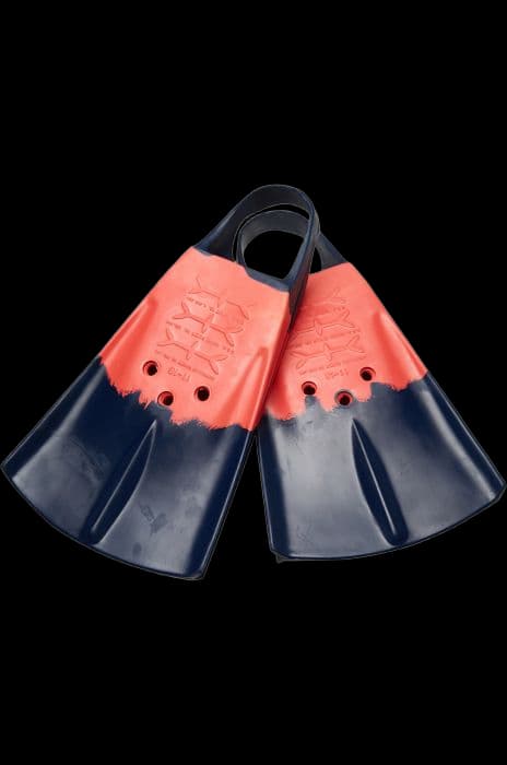 Ласты Для Бодиборд Серфинга HYDRO Fin — Сине-коралловый